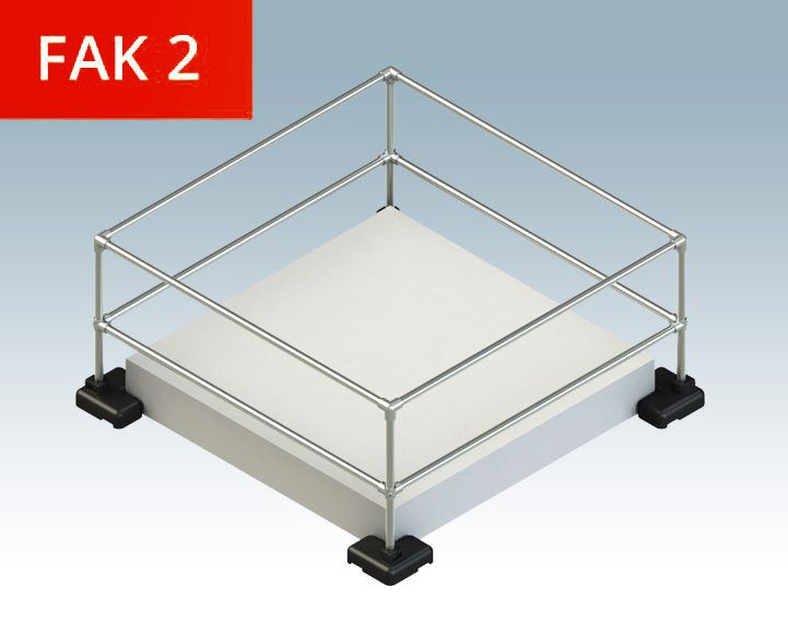 FastClamp Skylight Guardrail Kit for Rooflight 2.0m x 2.0m