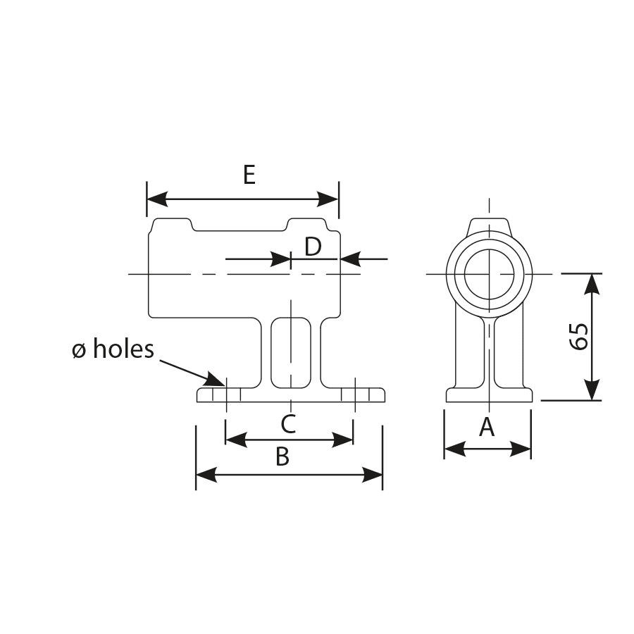 FastClamp C13 Railing Verticle Side Support