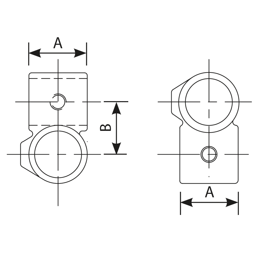FastClamp C40 90° Crossover