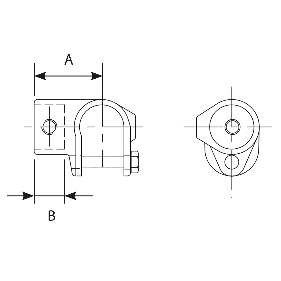 FastClamp C41 Clamp on Tee