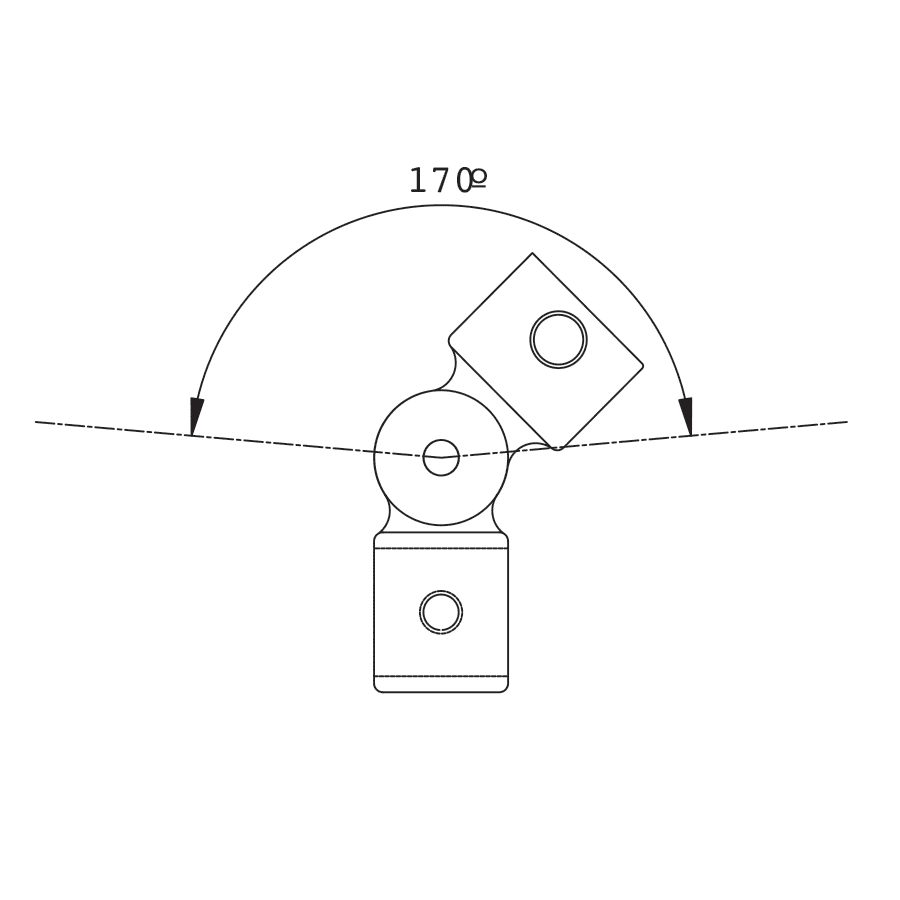 FastClamp C45 Single Swivel Combination