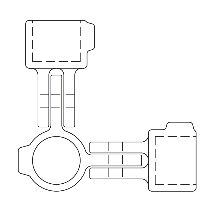 FastClamp C48 90° Corner Swivel Combination