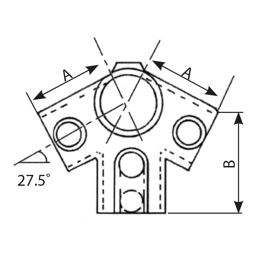 FastClamp C55 27½° Ridge Fitting